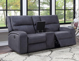 Lovell Charcoal Power Console Loveseat by Steve Silver at Eve Furniture