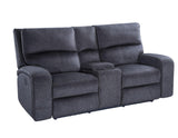 Lovell Charcoal Power Console Loveseat by Steve Silver at Eve Furniture