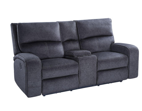 Lovell Charcoal Power Console Loveseat by Steve Silver at Eve Furniture