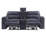 Lovell Charcoal Power Console Loveseat by Steve Silver at Eve Furniture