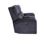Lovell Charcoal Power Console Loveseat by Steve Silver at Eve Furniture