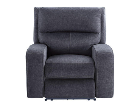 Lovell Charcoal Power Recliner by Steve Silver at Eve Furniture