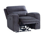 Lovell Charcoal Power Recliner by Steve Silver at Eve Furniture