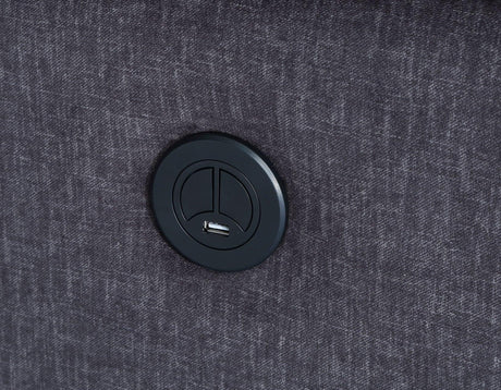 Lovell Charcoal Power Recliner by Steve Silver at Eve Furniture