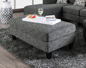 Lowry Gray Ottoman ***DISABLED 5/19 by Furniture of America at Eve Furniture