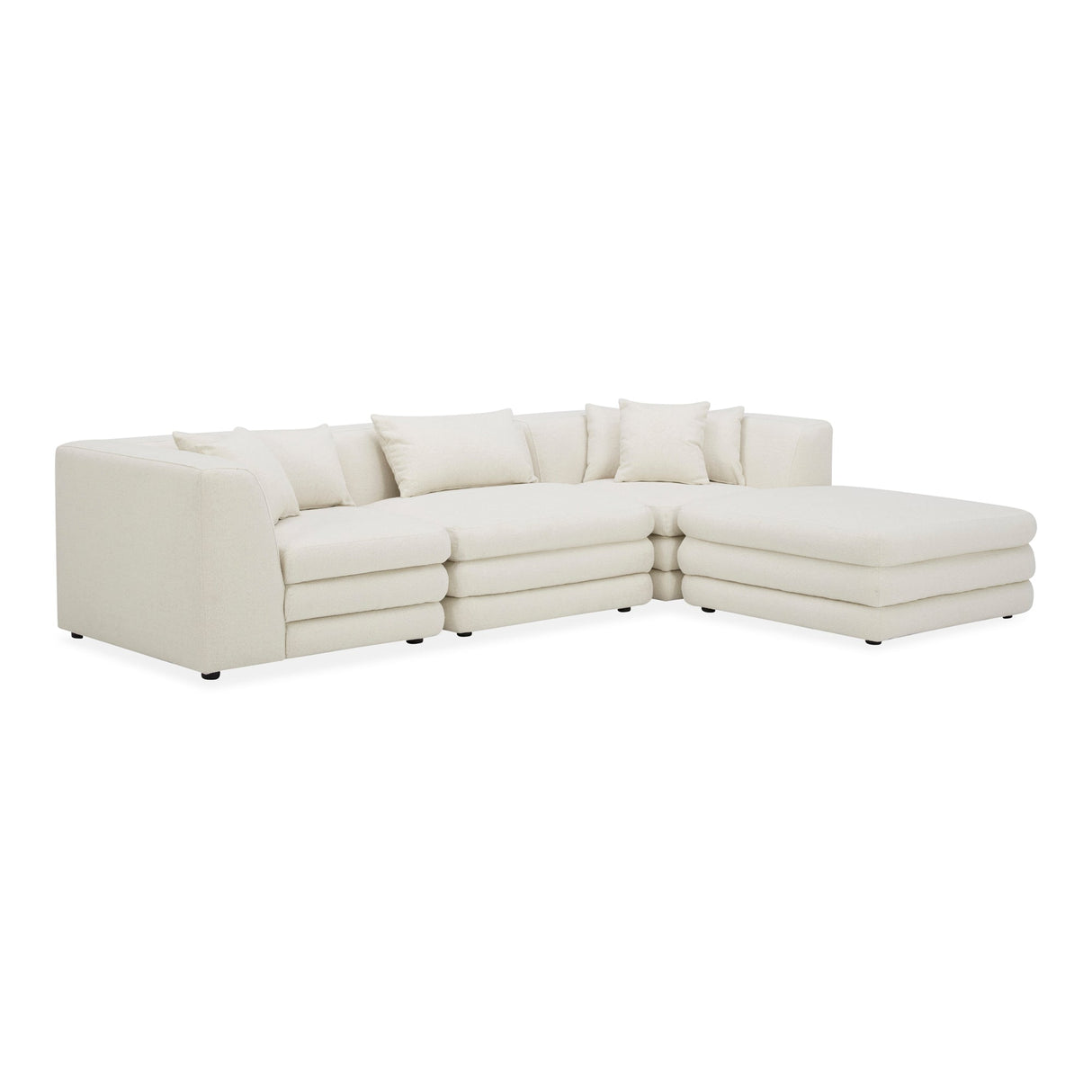 Lowtide Warm White Lounge Modular Sectional by Moe's Home at Eve Furniture