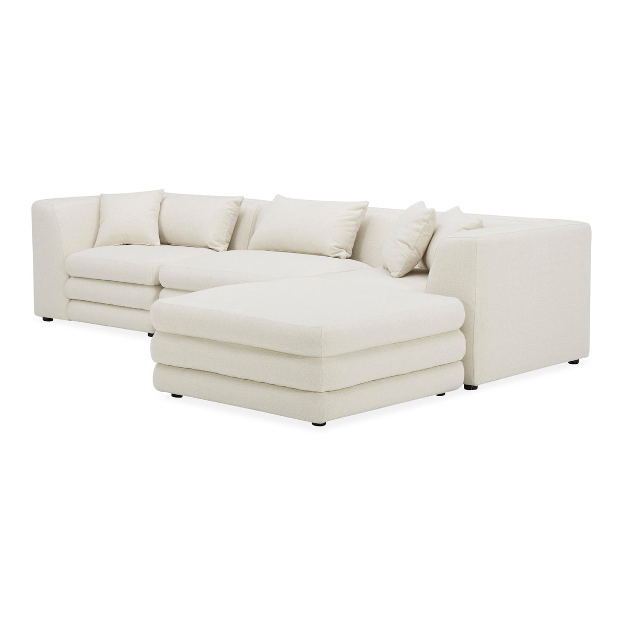 Lowtide Warm White Lounge Modular Sectional by Moe's Home at Eve Furniture