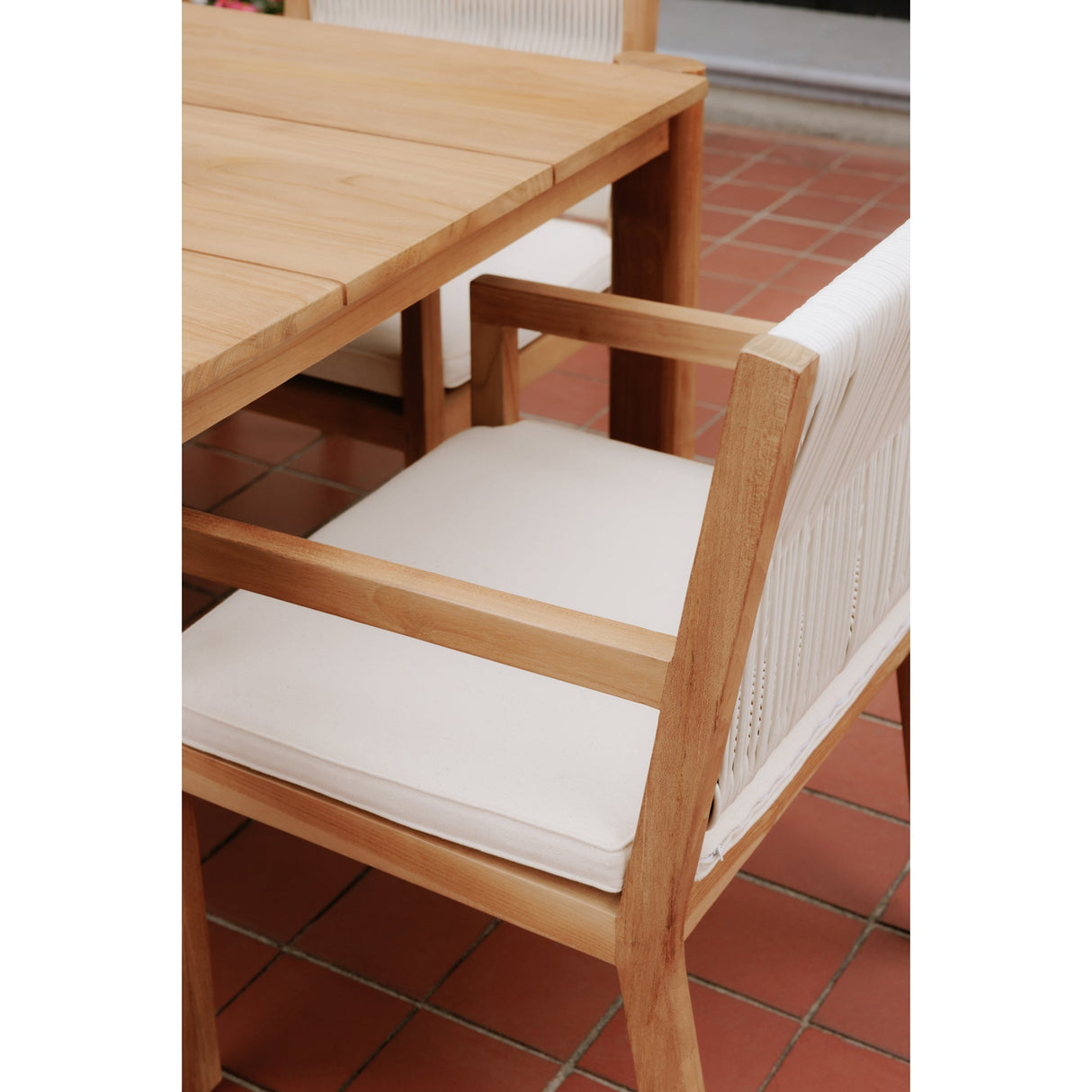 Luce Natural Outdoor Dining Chair by Moe's Home at Eve Furniture