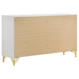 Lucia White 6-drawer Bedroom Dresser by Coaster at Eve Furniture
