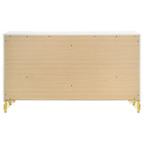 Lucia White 6-drawer Bedroom Dresser by Coaster at Eve Furniture