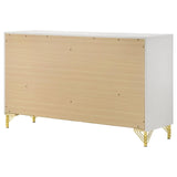 Lucia White 6-drawer Bedroom Dresser by Coaster at Eve Furniture
