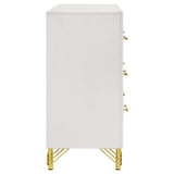 Lucia White 6-drawer Bedroom Dresser by Coaster at Eve Furniture
