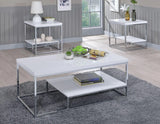Lucia White Cocktail Table by Steve Silver at Eve Furniture