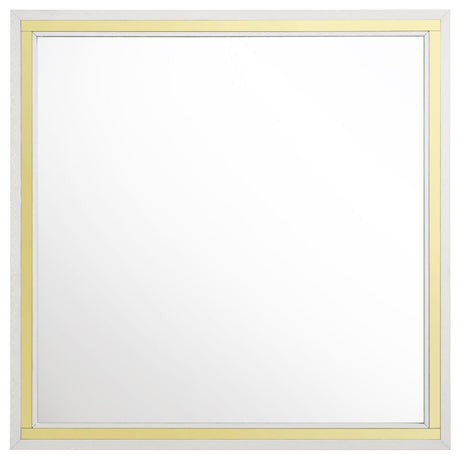 Lucia White Dresser Mirror White by Coaster at Eve Furniture