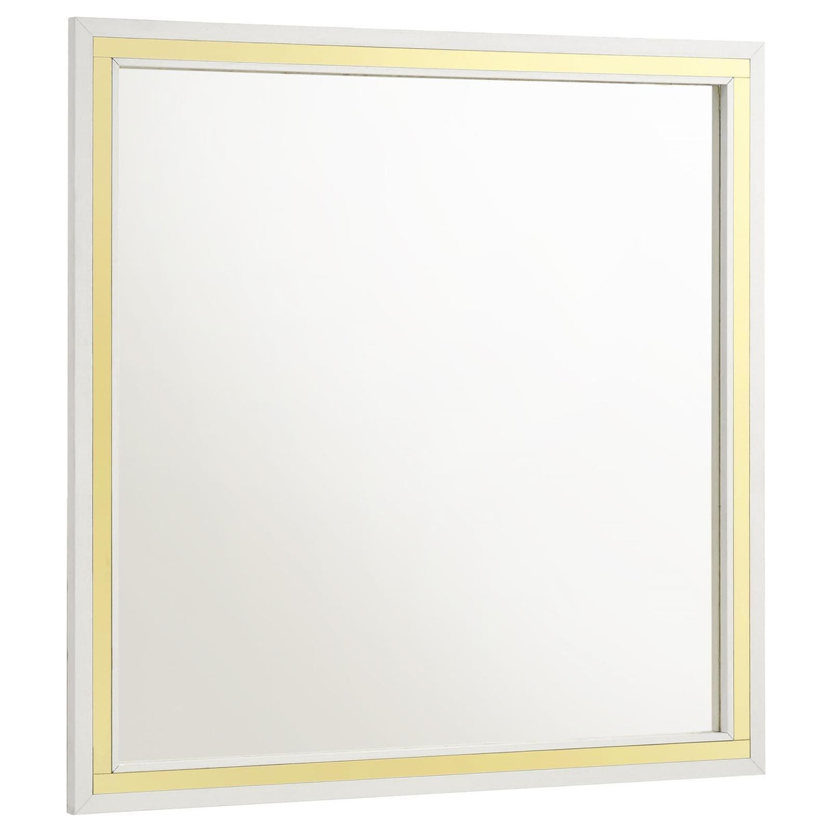 Lucia White Dresser Mirror White by Coaster at Eve Furniture