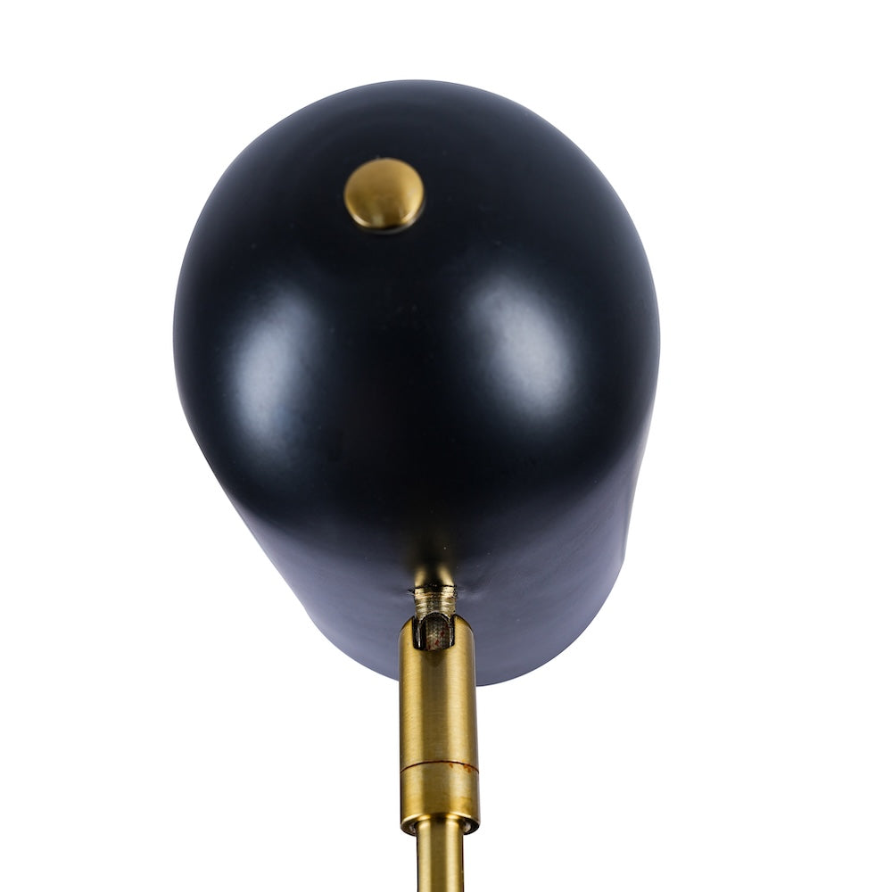 Lumora Table Lamp - Black outer - White inner by Ashcroft Imports at Eve Furniture