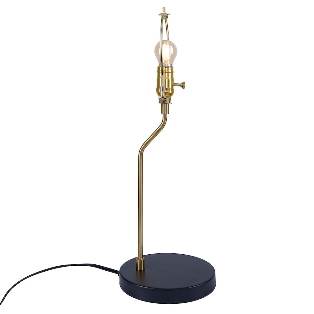 Lustrous Table Lamp - Black outer and Gold inner by Ashcroft Imports at Eve Furniture