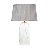 Luxora Table Lamp Gold - Clear and Grey by Ashcroft Imports at Eve Furniture