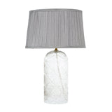 Luxora Table Lamp Gold - Clear and Grey by Ashcroft Imports at Eve Furniture