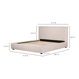 Luzon Grey Queen Bed by Moe's Home at Eve Furniture