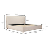 Luzon Wheat King Bed by Moe's Home at Eve Furniture