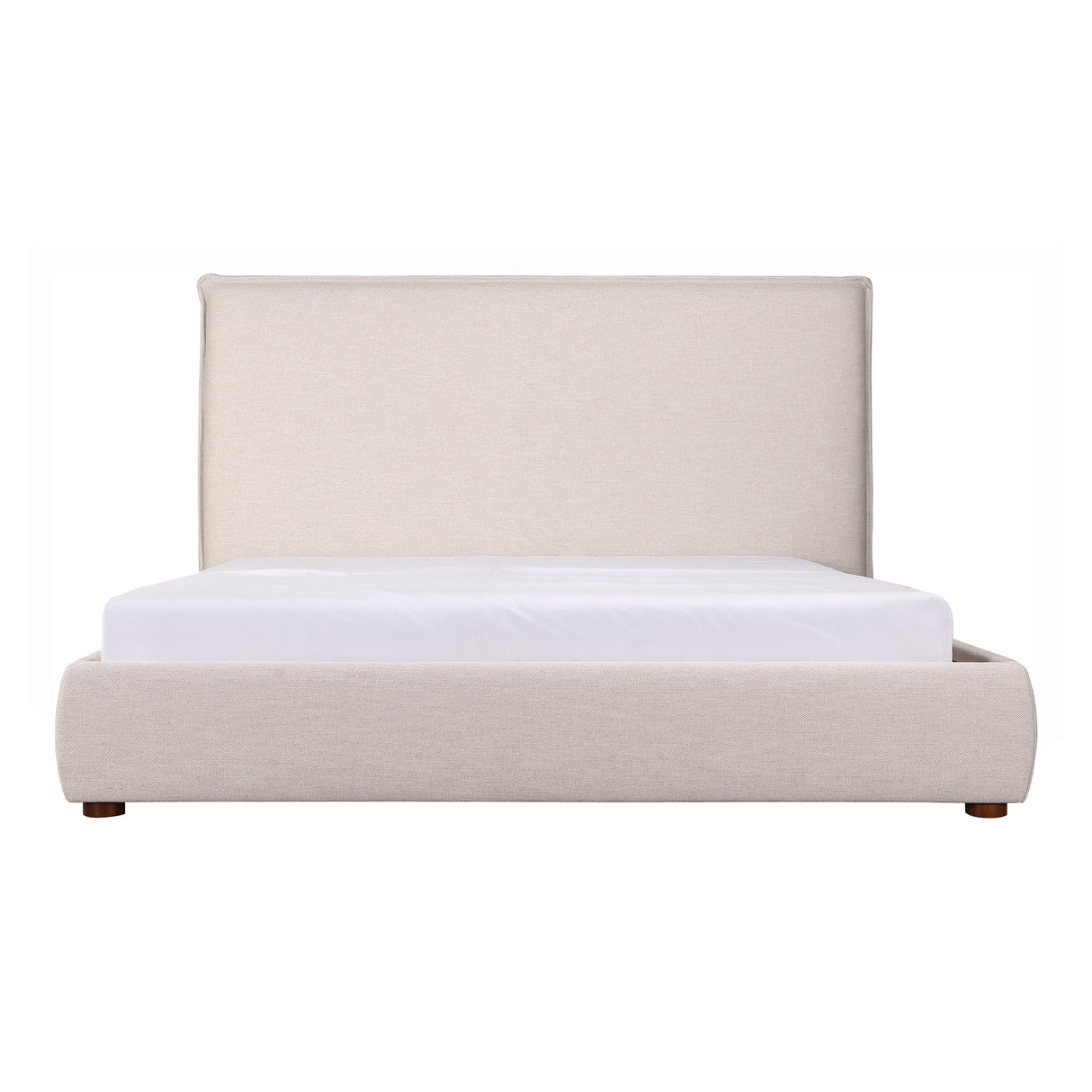 Luzon Wheat King Bed Tall Headboard by Moe's Home at Eve Furniture
