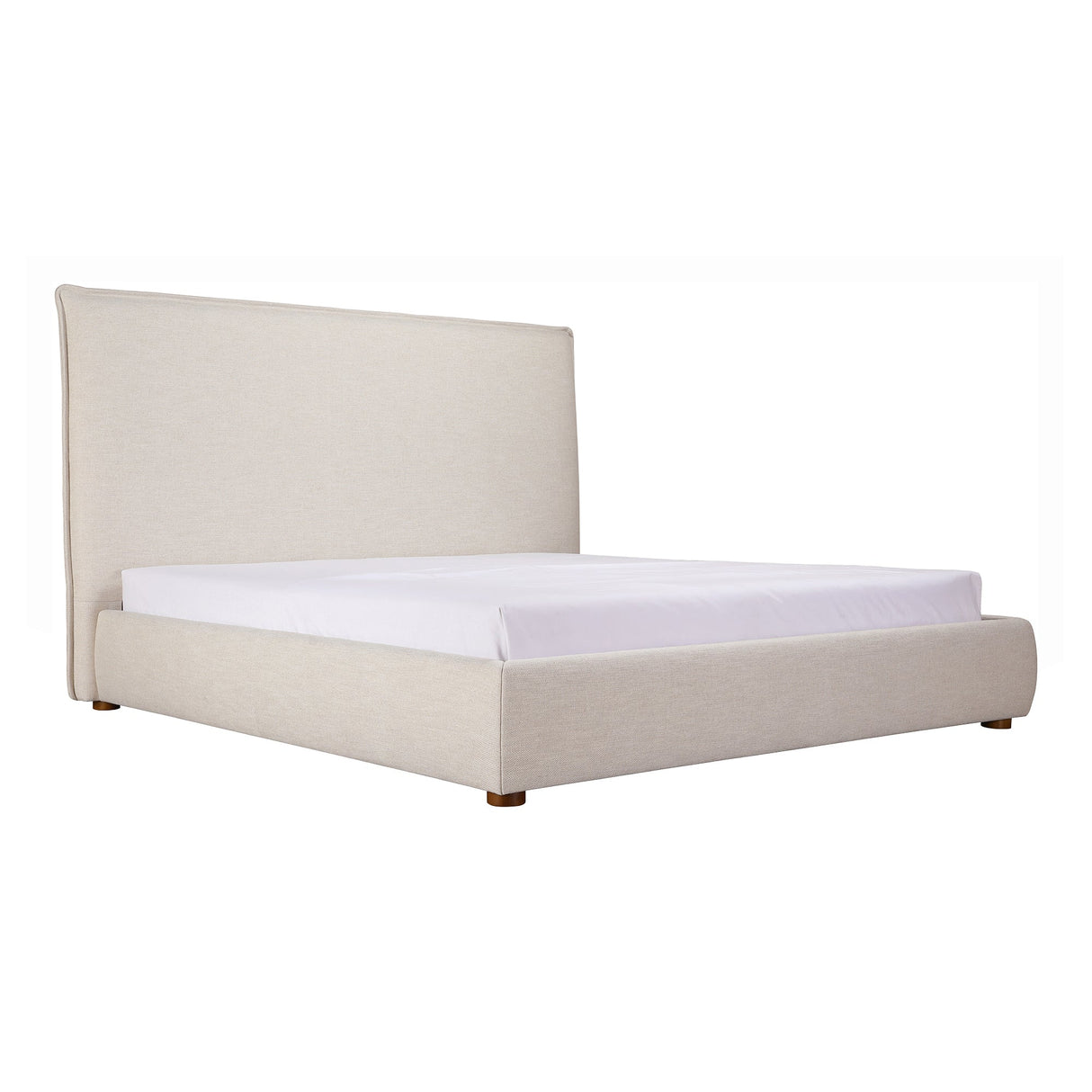 Luzon Wheat Tall Headboard Queen Bed by Moe's Home at Eve Furniture
