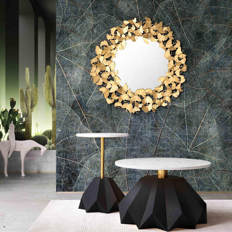 Lyrical Gold Wall Mirror by TOV Furniture at Eve Furniture