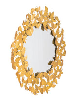Lyrical Gold Wall Mirror by TOV Furniture at Eve Furniture