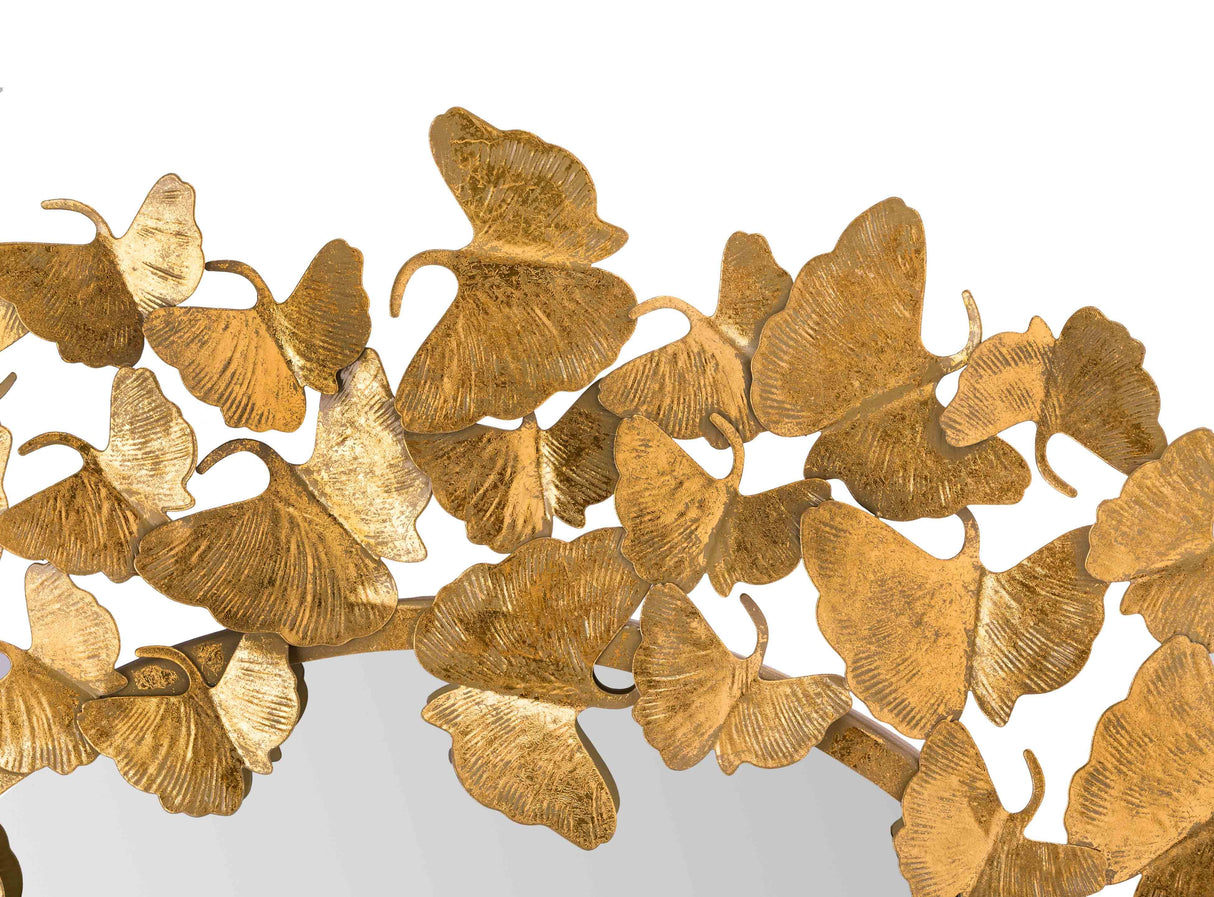 Lyrical Gold Wall Mirror by TOV Furniture at Eve Furniture