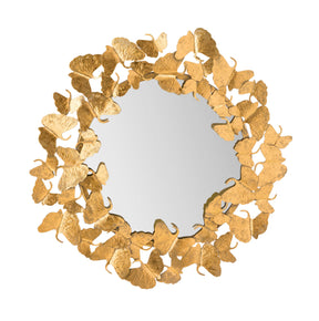 Lyrical Gold Wall Mirror by TOV Furniture at Eve Furniture