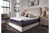 10 Inch Chime Elite White/Blue Full Memory Foam Mattress in a box