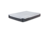 10 Inch Chime Elite White/Blue Full Memory Foam Mattress in a box