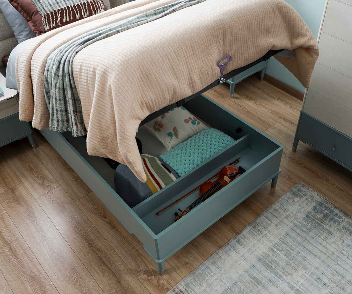Marin Twin Bed With Headboard by Furnia at Eve Furniture