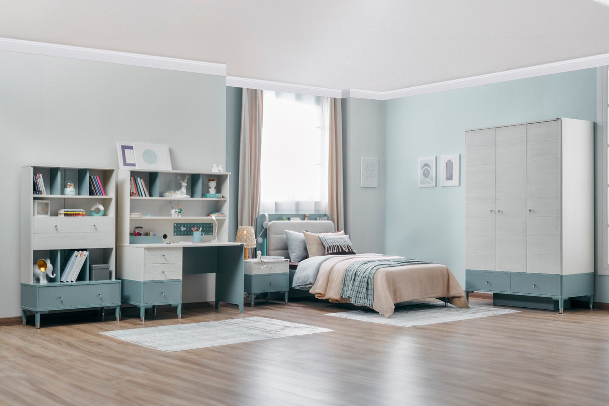 Marin Kids Room Set (Twin Bed & Study Desk & Nightstand) by Furnia at Eve Furniture
