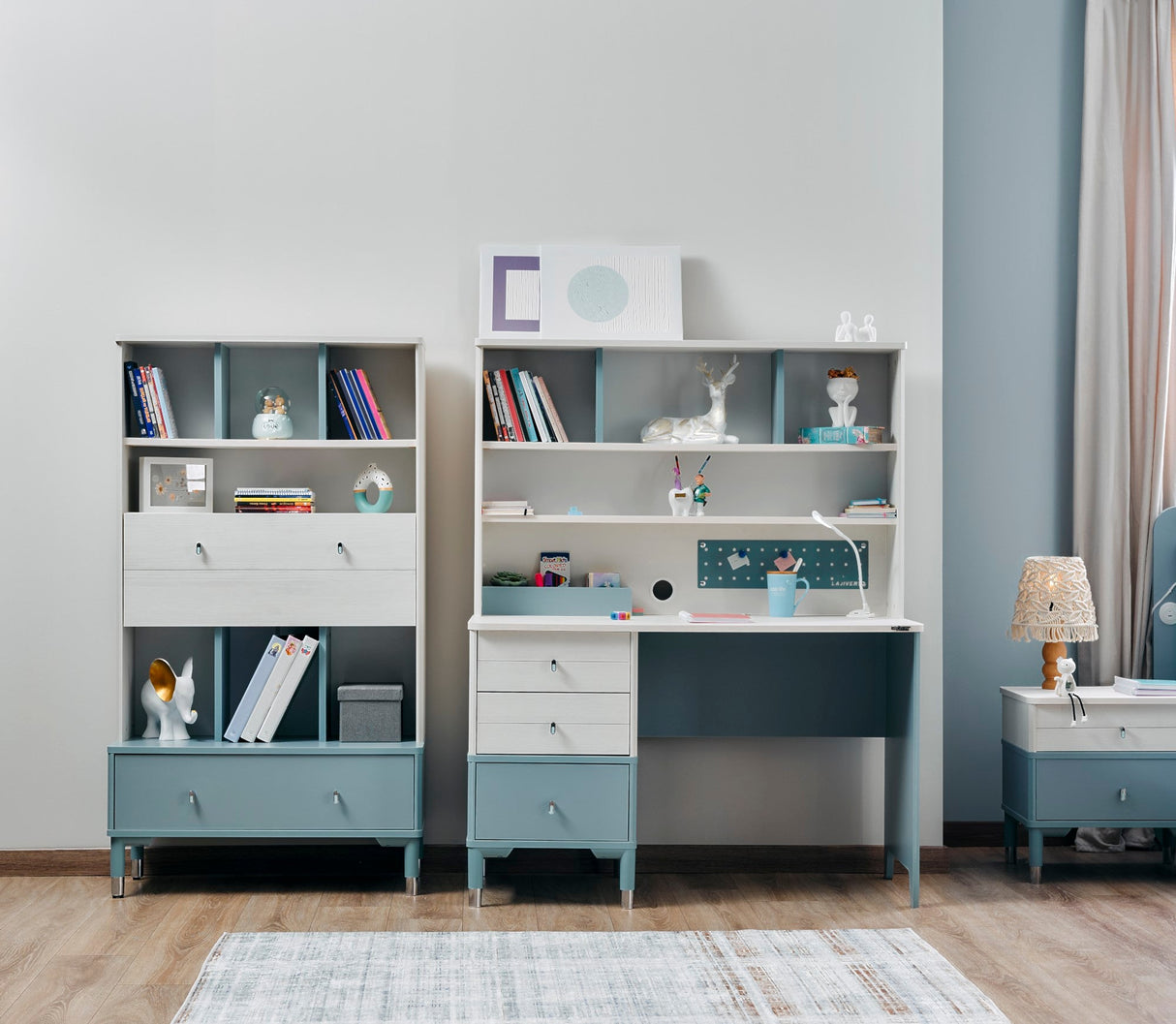 Marin Study Desk With Top Module by Furnia at Eve Furniture