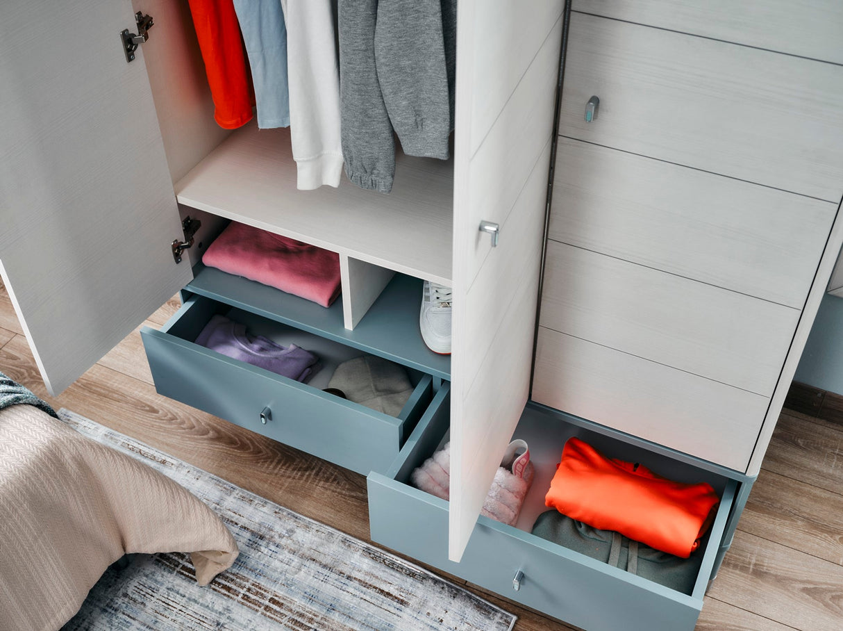 Marin 3 Door Wardrobe by Furnia at Eve Furniture