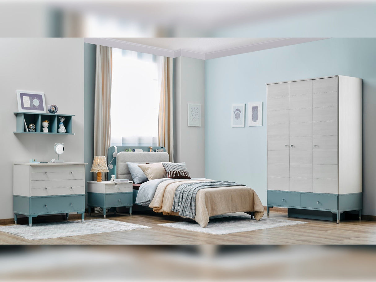 Marin Twin Bed With Headboard by Furnia at Eve Furniture