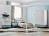 Marin Kids Room Set (Twin Bed & Study Desk & Nightstand) by Furnia at Eve Furniture