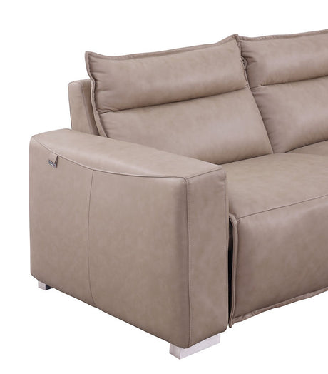 Sierra Beige 5-Piece Reclining Sectional by New Era Innovations at Eve Furniture