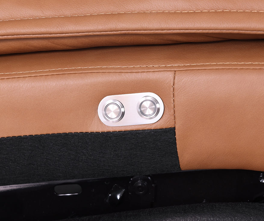 Sierra Camel 5-Piece Reclining Sectional by New Era Innovations at Eve Furniture