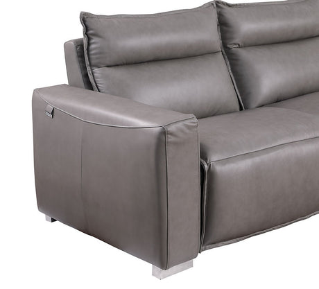 Sierra Grey 5-Piece Reclining Sectional by New Era Innovations at Eve Furniture