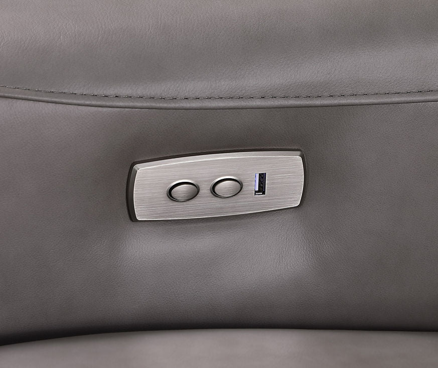 Sierra Grey 5-Piece Reclining Sectional by New Era Innovations at Eve Furniture