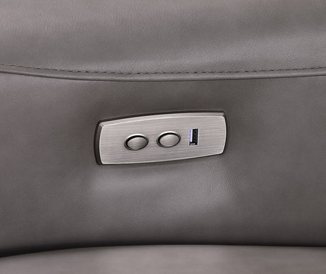 Sierra Grey 5-Piece Reclining Sectional by New Era Innovations at Eve Furniture