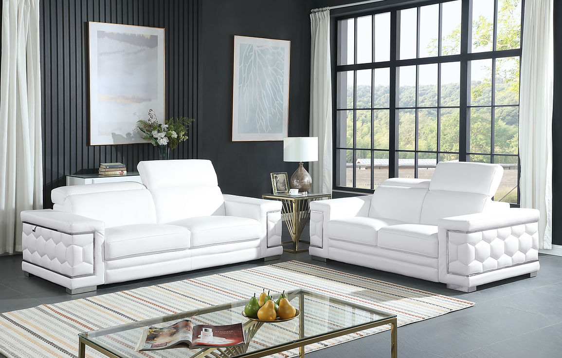 Favo White Living Room Set by New Era Innovations at Eve Furniture