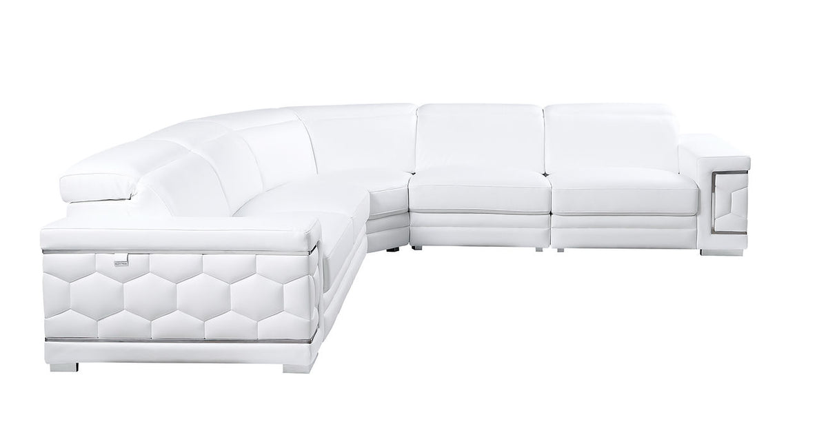 Favo White 4-Piece Sectional by New Era Innovations at Eve Furniture