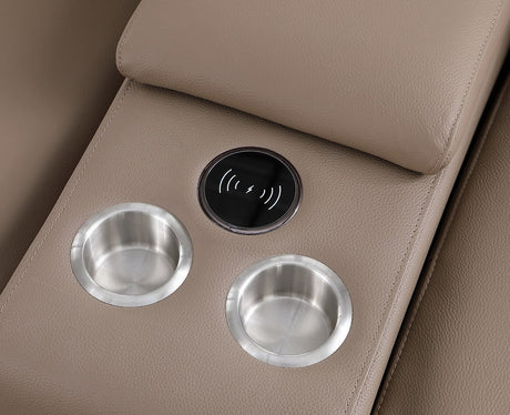 Nexus Brown 6-Piece Power Reclining Sectional by New Era Innovations at Eve Furniture