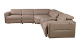 Nexus Brown 6-Piece Power Reclining Sectional by New Era Innovations at Eve Furniture