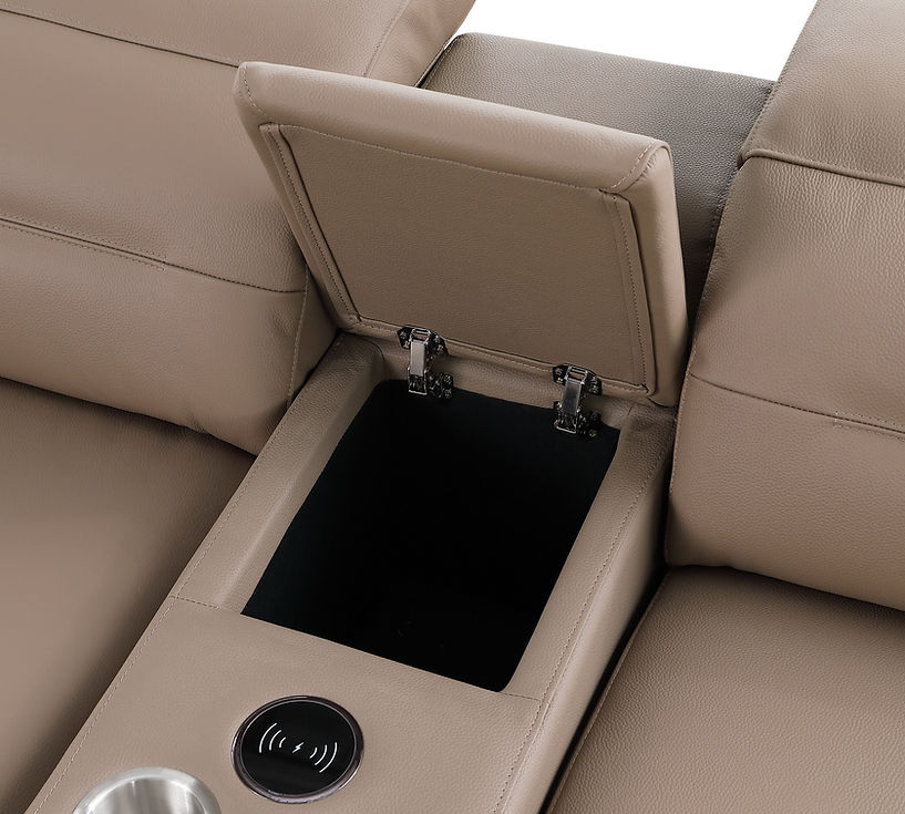 Nexus Brown 6-Piece Power Reclining Sectional by New Era Innovations at Eve Furniture