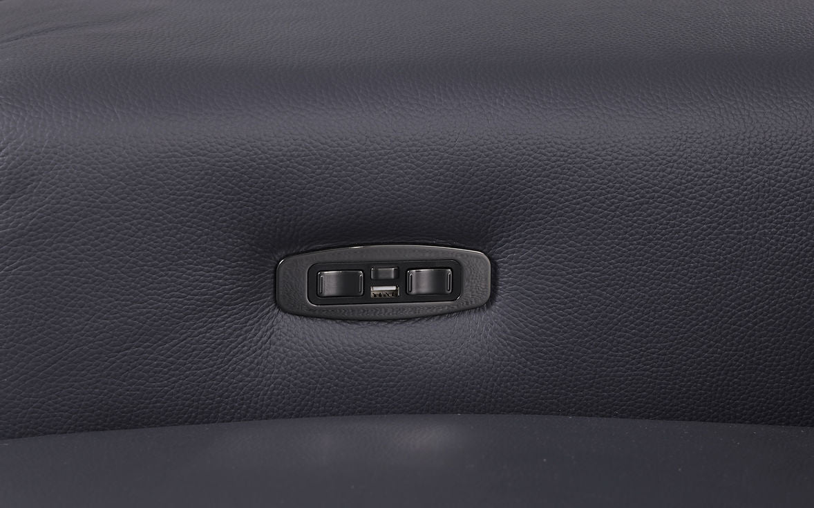 Nexus Dark Navy 6-Piece Power Reclining Sectional by New Era Innovations at Eve Furniture